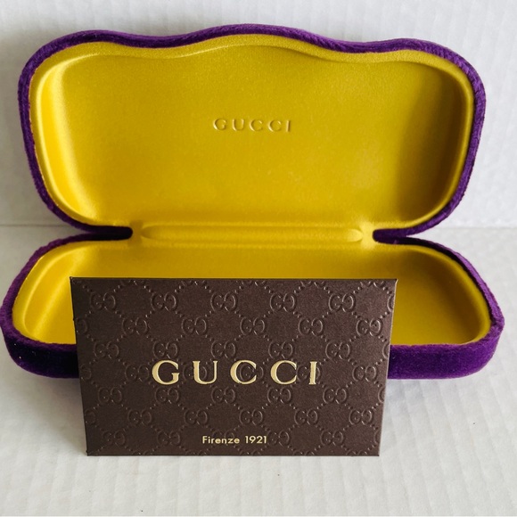 Gucci Accessories - Gucci Purple Velvet Sunglasses Case